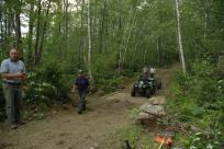 Photo of trail in woods with small ATV on the trail  - in Jericho Park